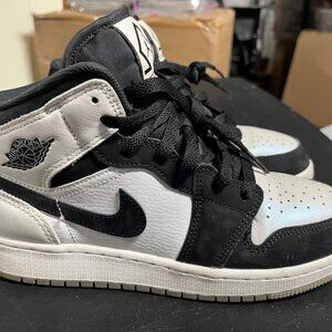 Nike Air Jordan 1 Mid SE DN4321-100 Diamond Gs Basketball Shoes Sneakers Size 5Y